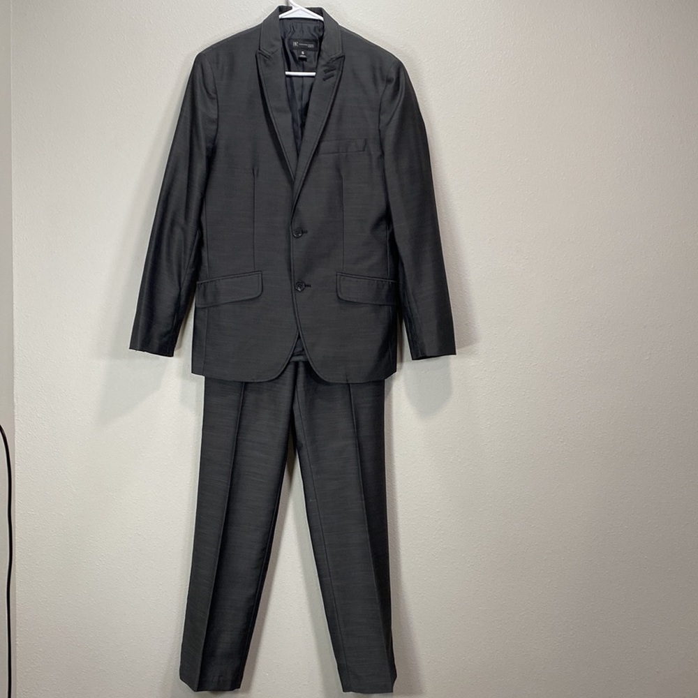 INC international‎ concepts slim fit suit jacket pants blazer gray 30x32